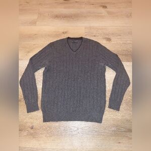 Club Room Charcoal V-Neck Sweater